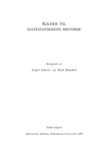 Kilder til matematikkens historie