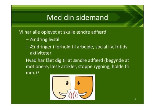 Trin for Trin fyraftensmøde - Fysioterapi og smerteklinik