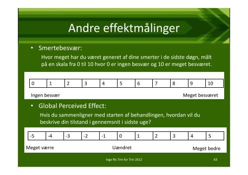 Trin for Trin fyraftensmøde - Fysioterapi og smerteklinik