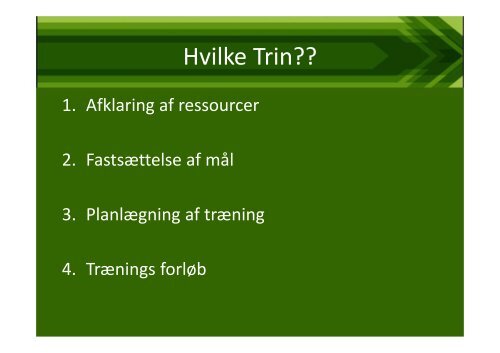 Trin for Trin fyraftensmøde - Fysioterapi og smerteklinik