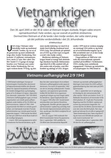 Vietnamkrigen 30 år efter, artikle 5 sider PDF fra VietNam Ajour nr. 1 ...