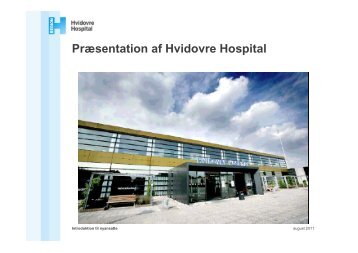 Hospitalets profil, organisationsdiagram ... - Hvidovre Hospital