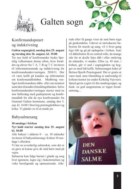Kirkebladet for august-oktober 2010 - Skivholme Kirke