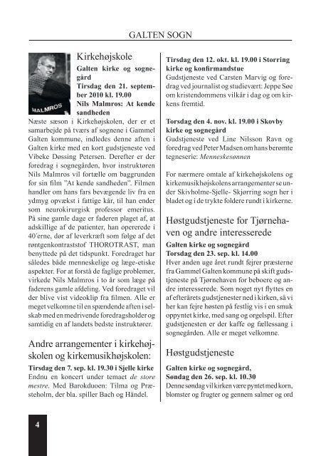 Kirkebladet for august-oktober 2010 - Skivholme Kirke