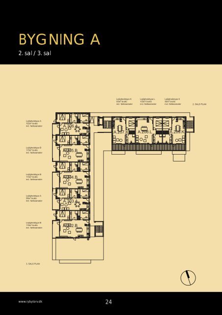 1 Boliger i det nye Ry 67 lejligheder i centrum - Ry Bytorv