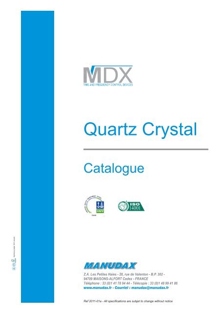 Crystal and Oscillator - Manudax