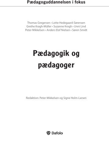 Pædagoguddannelsen i fokus - Kroghs Forlag - Dafolo