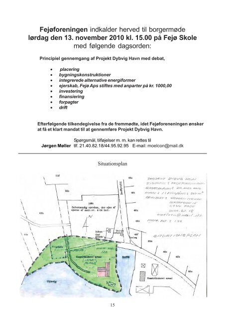 Fejoe-Bladet, 2010, nr. 7 - Nyheder fra Fejø – Huse til salg