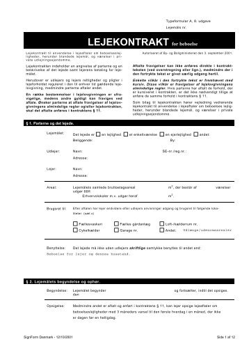 8 udgave lejekontrakt typeformular Kontrakt Aabybro Boxen 8 udgave lejekontrakt typeformular Kontrakt Aabybro Boxen