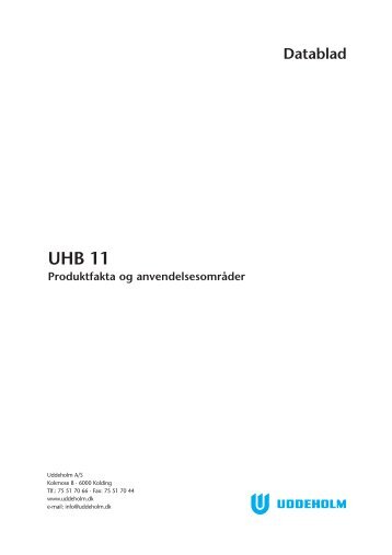 UHB 11 - Uddeholm A/S