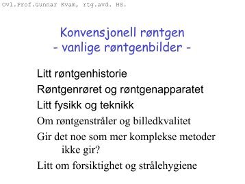 Konvensjonell røntgen --'røntgenbilder'--