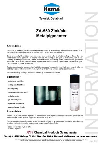 ZA-550 Zink/alu Metalpigmenter - KEMA