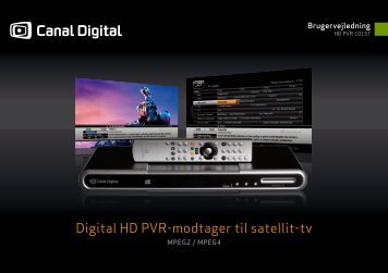 Digital HD PVR-modtager til satellit-tv - Av-Montering