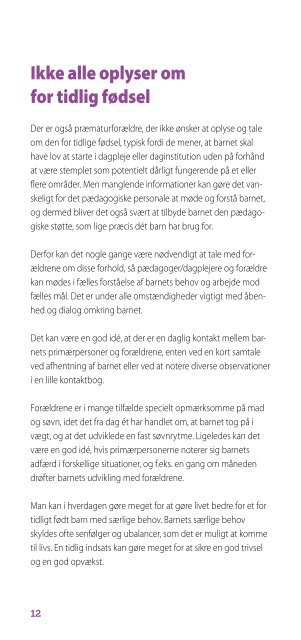 Født For tidligt? - Dansk Præmatur Forening