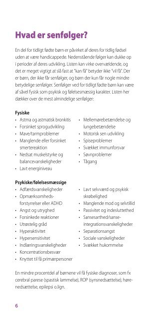 Født For tidligt? - Dansk Præmatur Forening