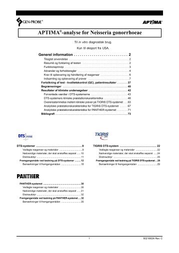 analyse for Neisseria gonorrhoeae - Gen-Probe, Inc.