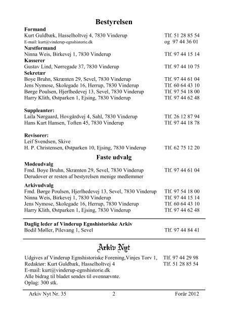 35 2012-1 (PDF) - Vinderup Egnshistoriske Forening