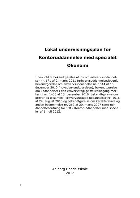 Lokal undervisningsplan for