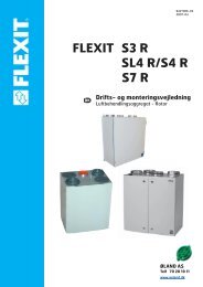 FLEXIT S3 R SL4 R/S4 R S7 R Drifts- og ... - VVSGiganten