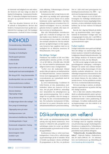 DSI-Nyhedsbrev 1-2006 (PDF) - Danske Handicaporganisationer