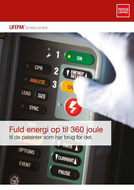 Fuld energi op til 360 joule - Physio-Control