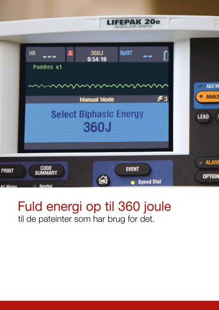 Fuld energi op til 360 joule - Physio-Control