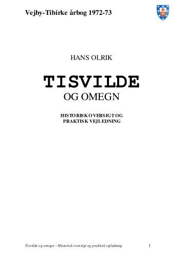 TISVILDE - Vejby Tibirke Selskabet