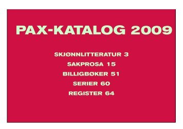 Last ned katalogen som pdf - Pax Forlag