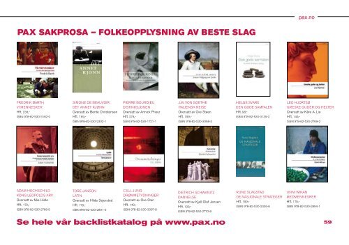 Last ned katalogen som pdf - Pax Forlag