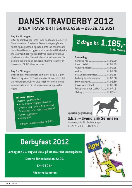 Lunden15082012.pdf - Charlottenlund Travbane