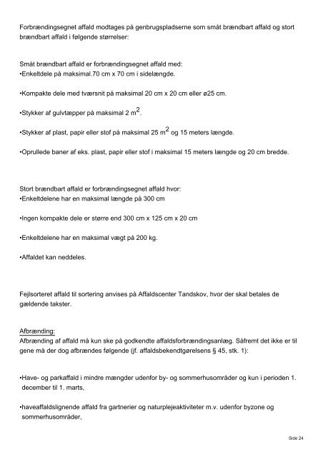 Silkeborg Kommune REGULATIV FOR ERHVERVSAFFALD