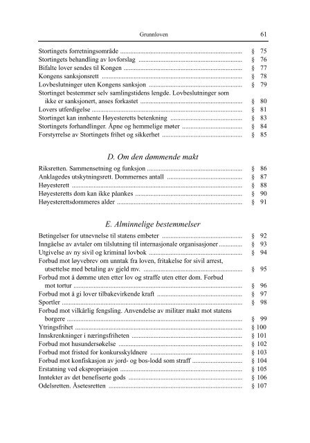 Stortingets forretningsorden, Grunnloven og ansvarlighetsloven