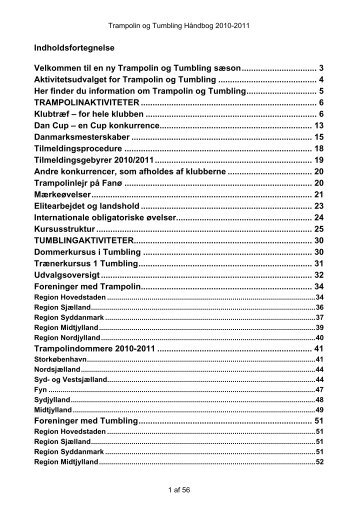 Indholdsfortegnelse Velkommen til en ny Trampolin ... - bif-sif-tramp.dk