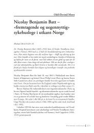 Nicolay Benjamin Batt – «fremragende og uegennyttig ... - Michael