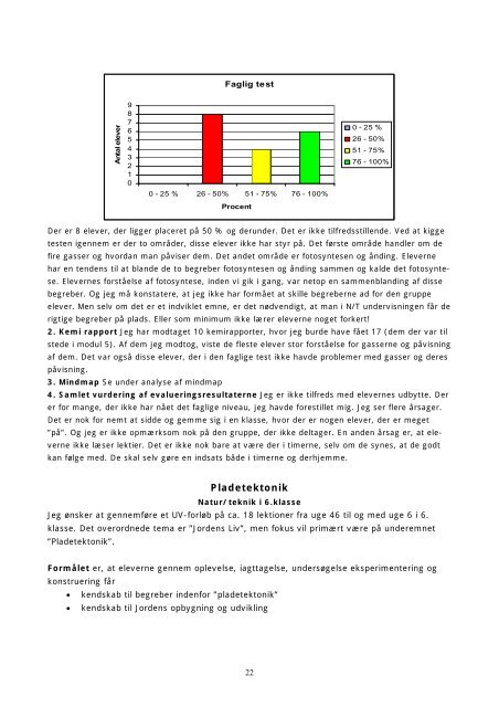 Status for 2005/2006 - Matematik og naturfag i verdensklasse