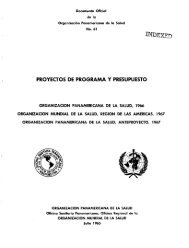 INDEX1F d PROYECTOS DE PROGRAMA Y ... - PAHO/WHO