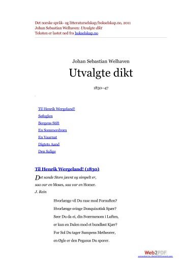 Utvalgte dikt - Bokselskap.no