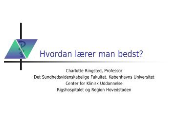 Hvordan lærer man bedst?