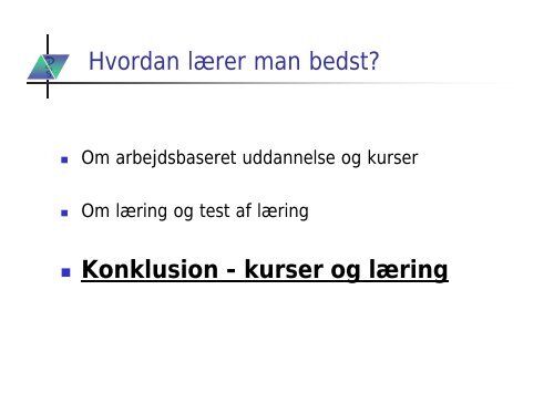 Hvordan lærer man bedst?