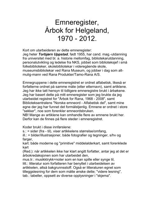 Klikk her.... - Helgeland Historielag