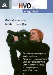 HVO-magasinet 1-2002 - Høgskulen i Volda