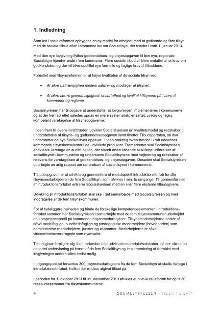 Tilbudsmateriale - Introduktionsforløb for tilsynsmedarbejdere ver. 3