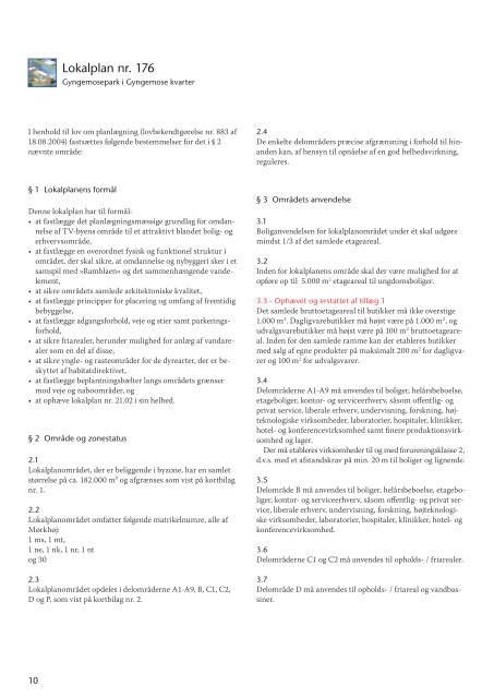 Lokalplan 176 og tillæg 1 - Gladsaxe Kommune