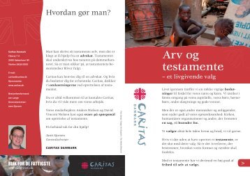 arvefolder - Caritas Danmark