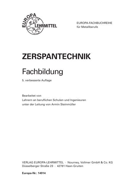 ZERSPANTECHNIK Fachbildung