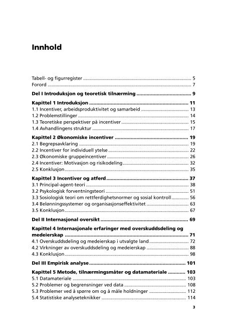 Overskuddsdeling og medeierskap i norske bedrifter - Fafo