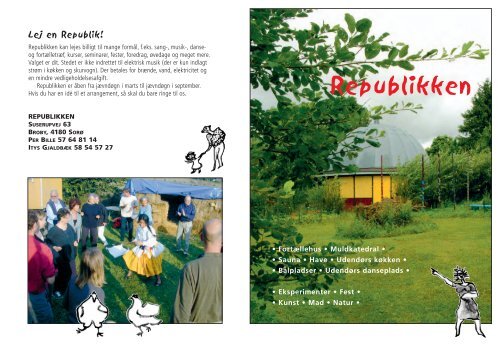 en brochure om Republikken - Broby Gamle Skole
