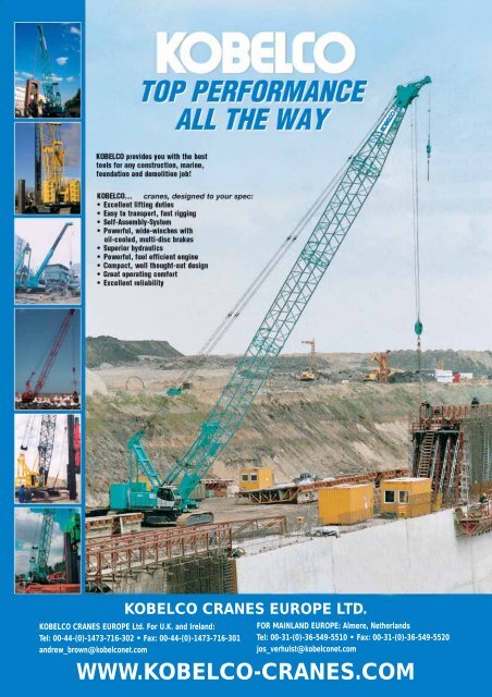 Crawler cranes Crawler cranes