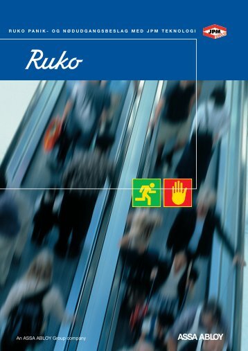 og nødudgangsbeslag katalog - Ruko