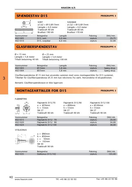 Produktkatalog januar 2010 - HauCon A/S